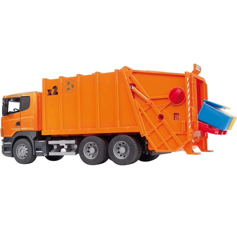 Bruder Scania R Series Garbage Truck Orange