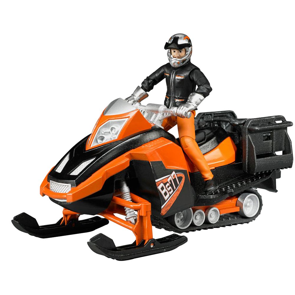 Bruder Snowmobile With Driver And Accessories