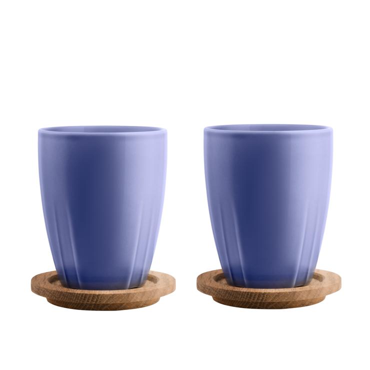 Bruk Cup With Wooden Cover 2 Pack