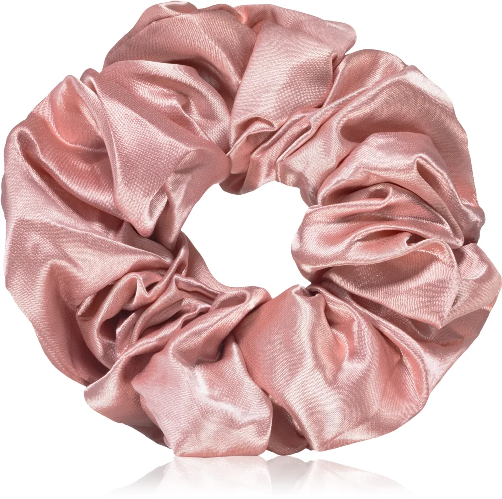 BrushArt Hair Large satin scrunchie set hair ties Pink & Violet