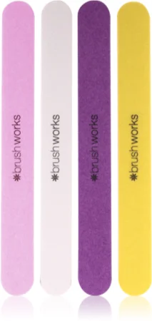 Brushworks Nail Files Colored Set with files (for nails)