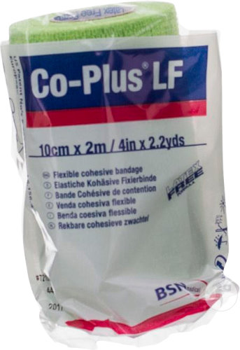 Bsn Medical Co-Plus Cohesive Fixation Bandage Latex-Free 10cm x 4.5m Color 1 Piece (7210021)