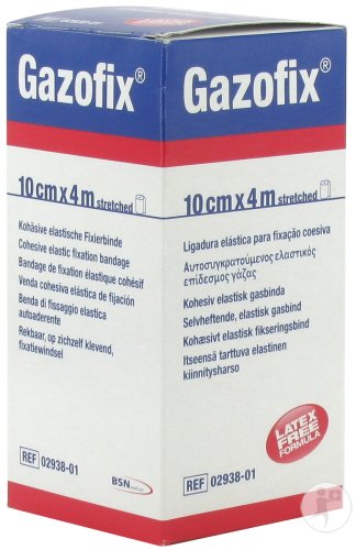 Bsn Medical Gazofix Cohesive Fixation Bandage Elastic Latex-Free 10cm x 4m Piece 1 (0293801)