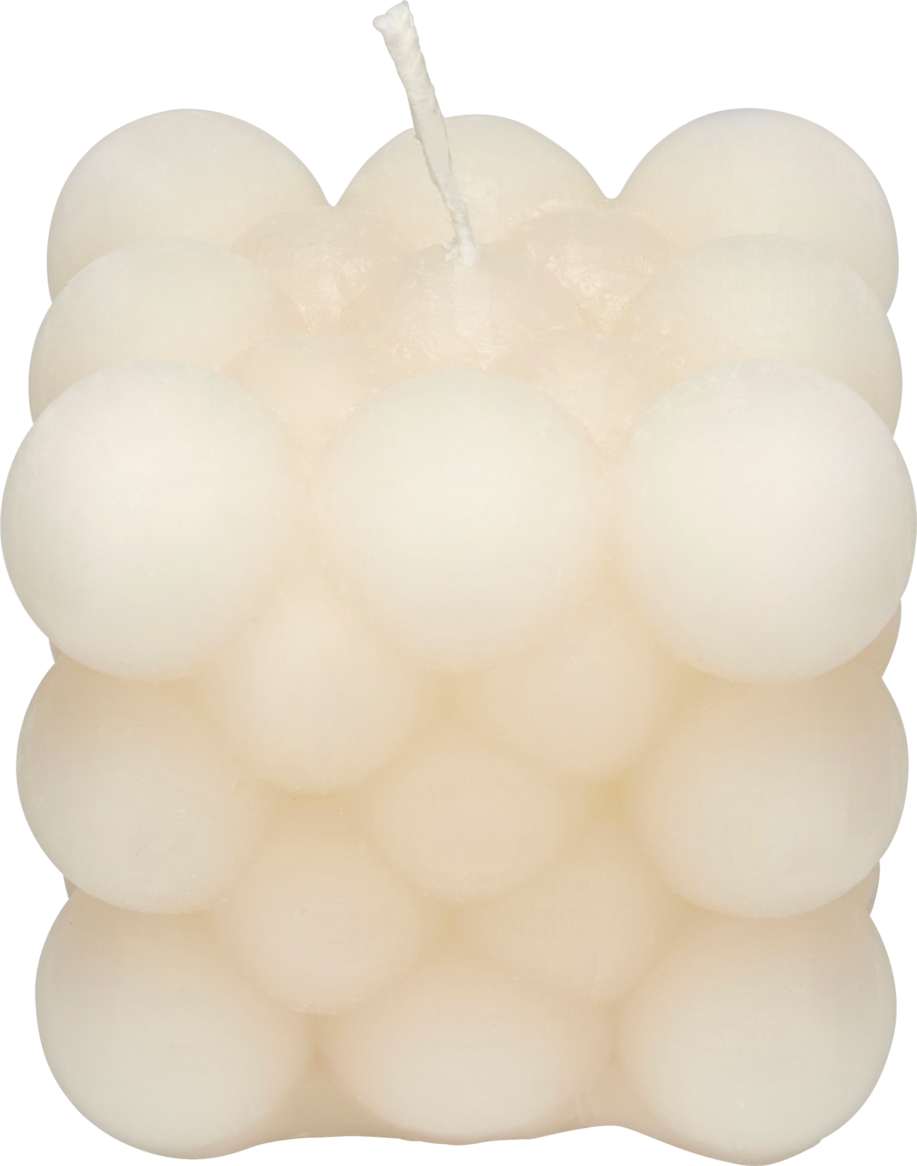RUBIN LICHT Bubble candle taupe/cream