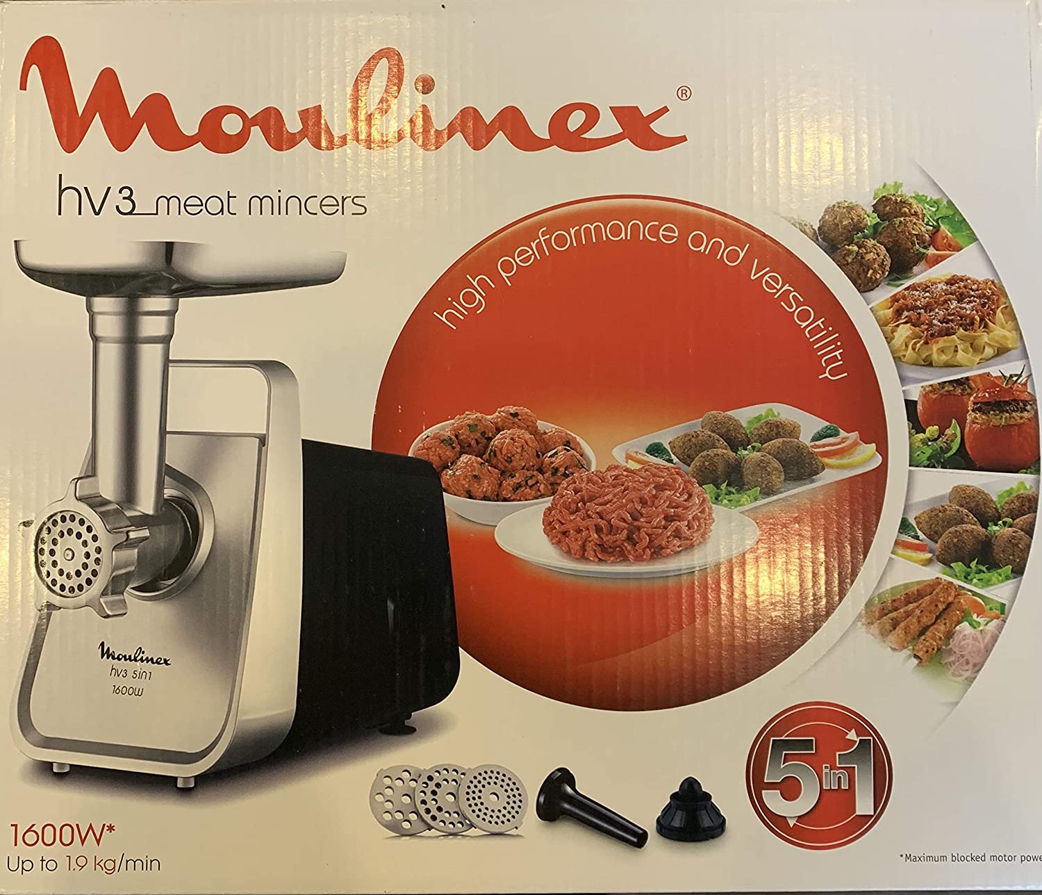 Moulinex Meat grinder HV3 + Kebbe ATT