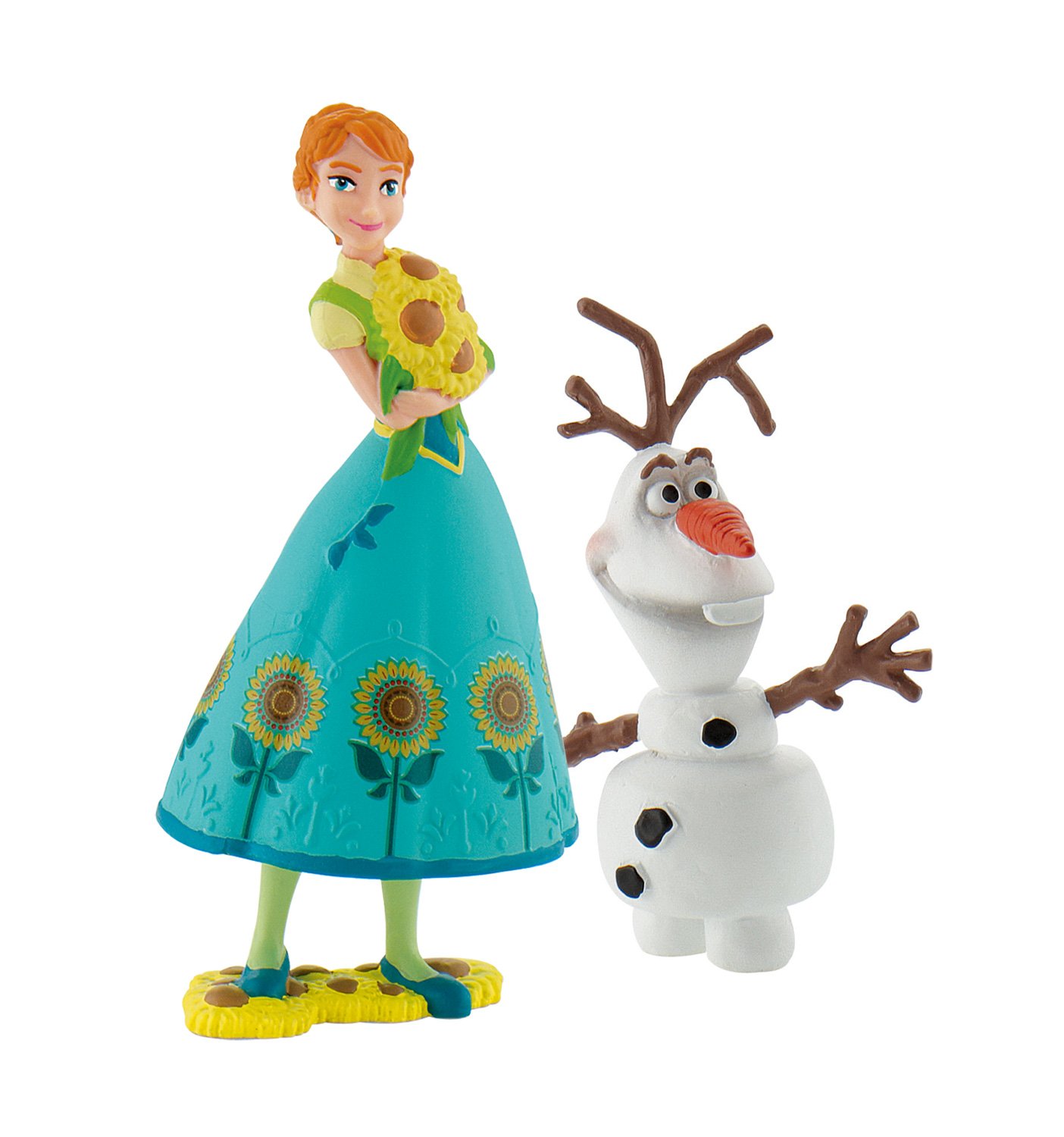 Bullyland Bully 12088 Walt Disney Frozen Fever, Toy Figure, Anna, And Olaf Kit, Multi