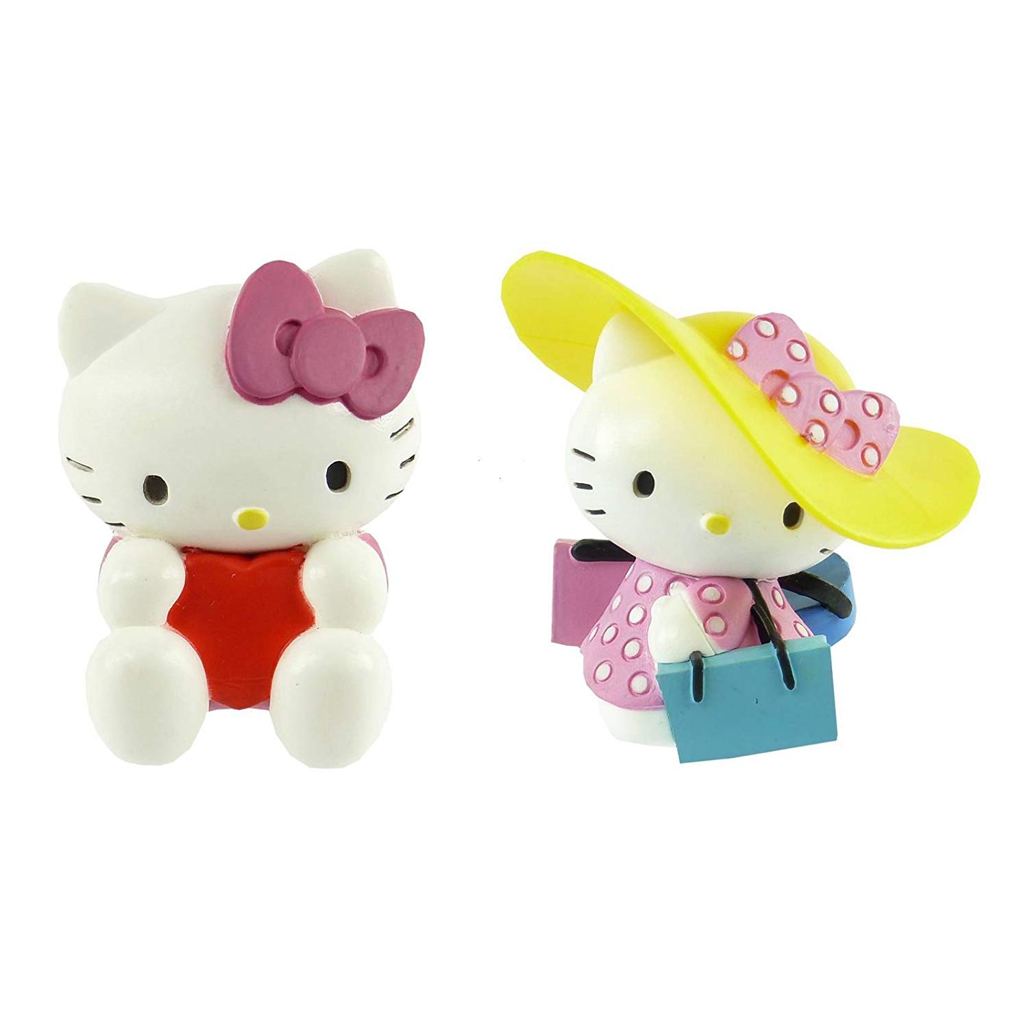 Bullyland Hello Kitty Shopping Girl & Valentine Figurines Gift Box