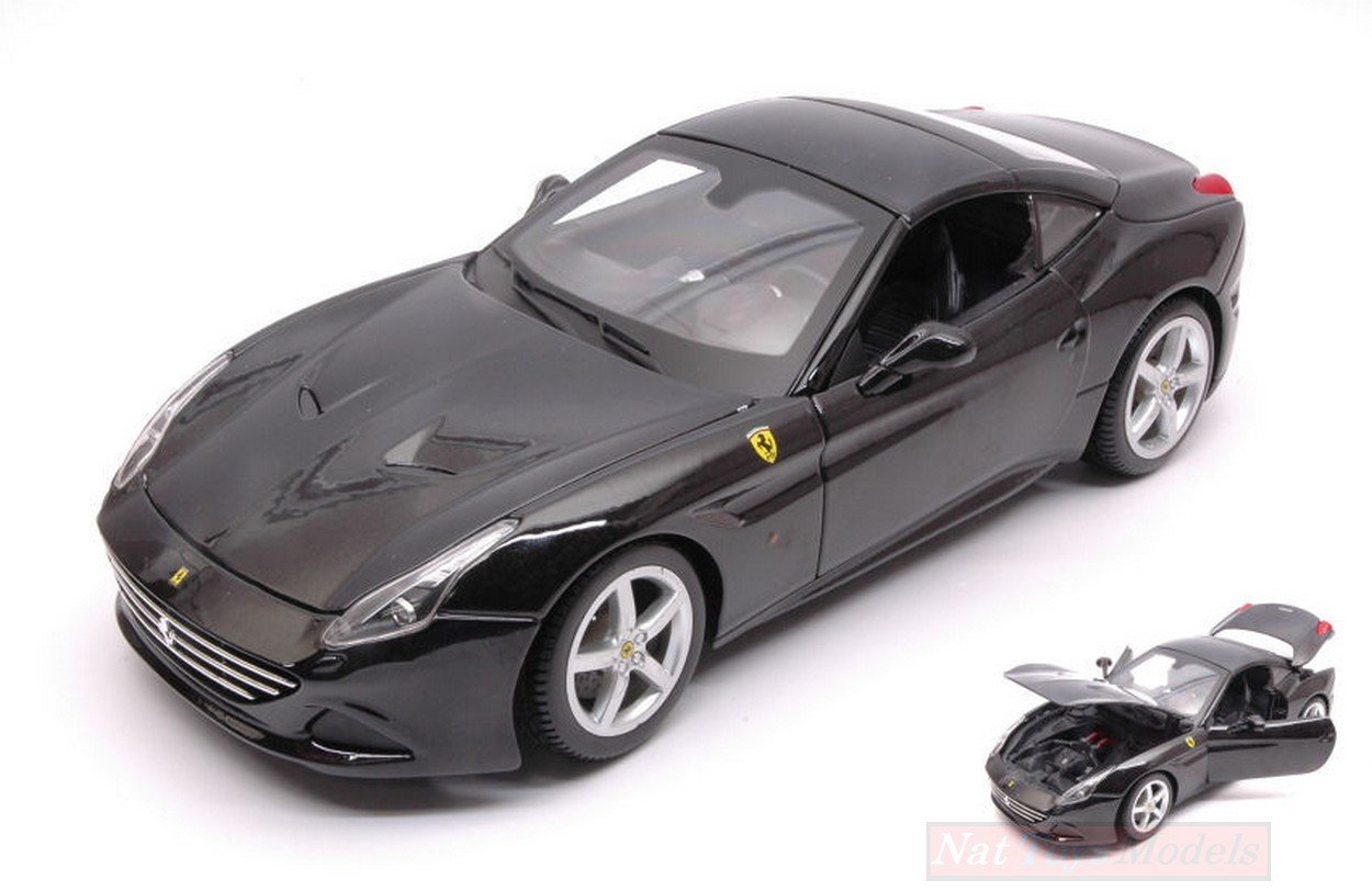Bburago Burago BU16003Z Ferrari California T Closed Top 2014 Black 1: 18 Die Cast M