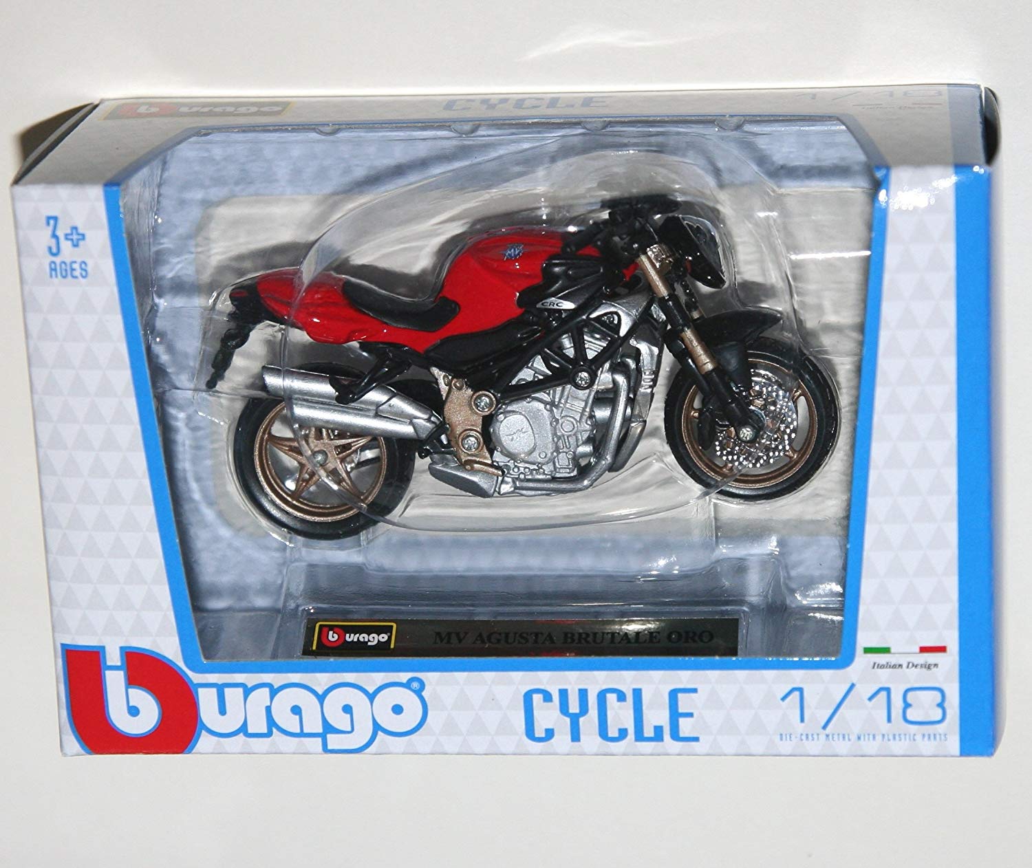 Bburago Burago Mv Agusta Brutale Oro Motorcycle Injection Model Scale 1: 18