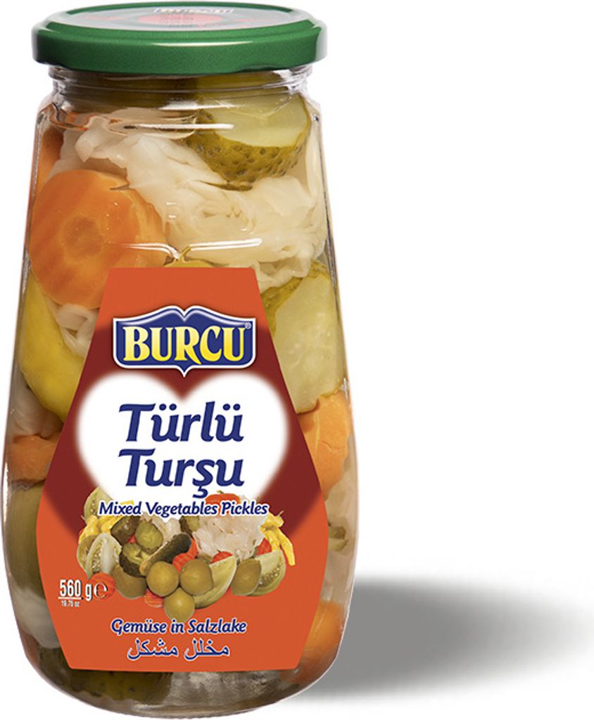Burcu Pickled Vegetables in a Jar 560g - Türlü Karisik Tursu
