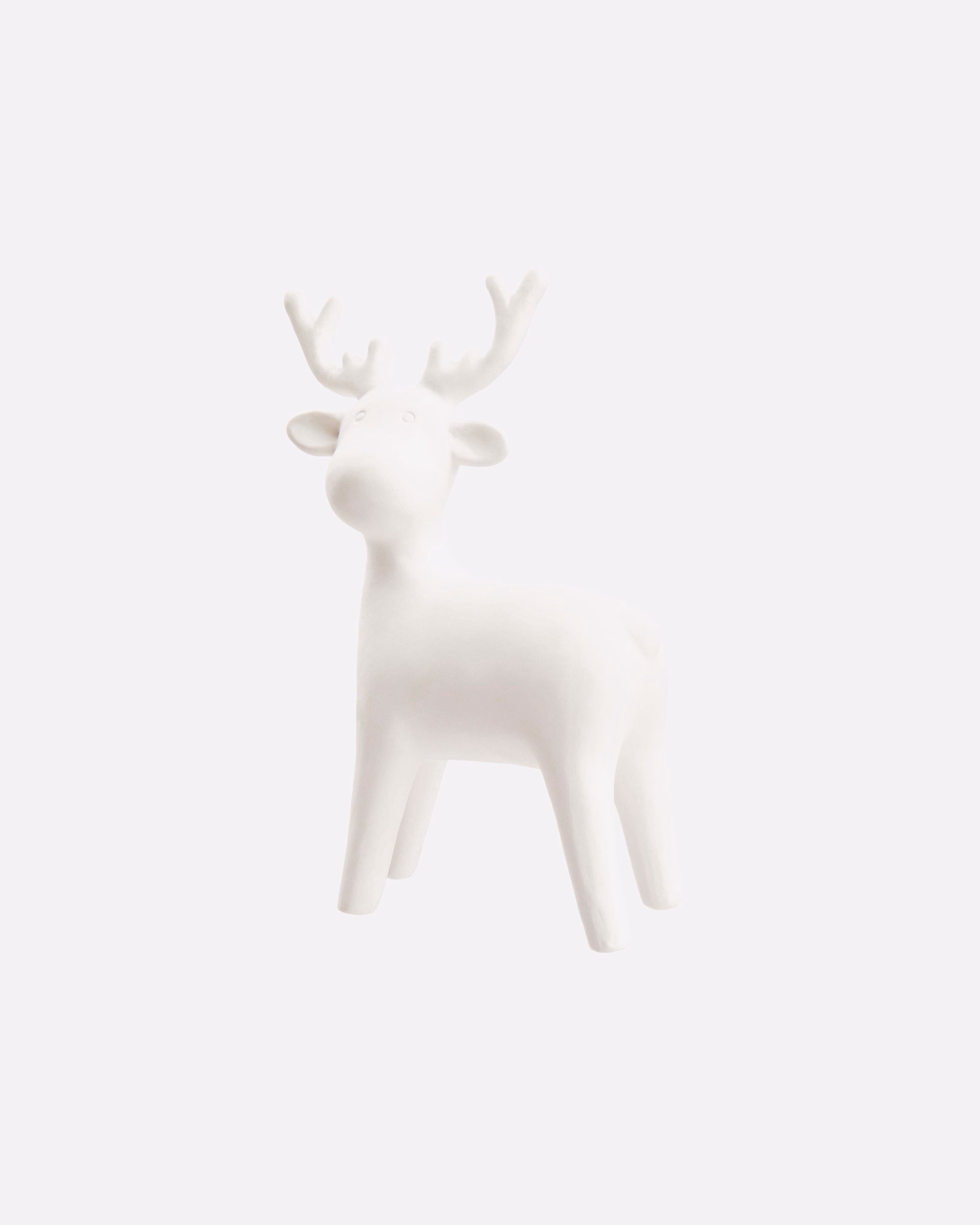 BUTLERS Decoration WHITE CHRISTMAS Deco standing deer W 5 x D 10cm
