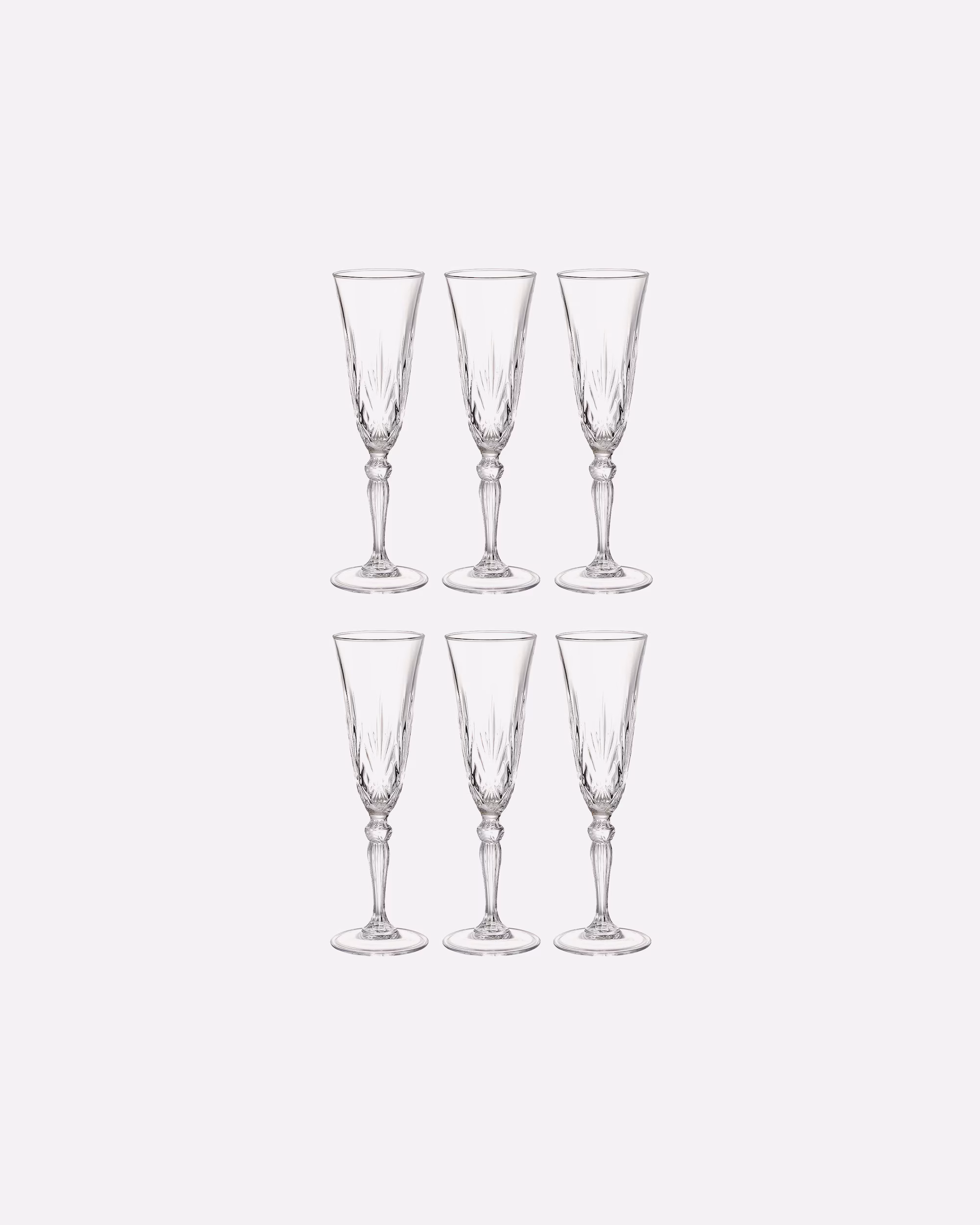 BUTLERS Glass CRYSTAL CLUB 6x champagne glasses made of crystal glass 160ml