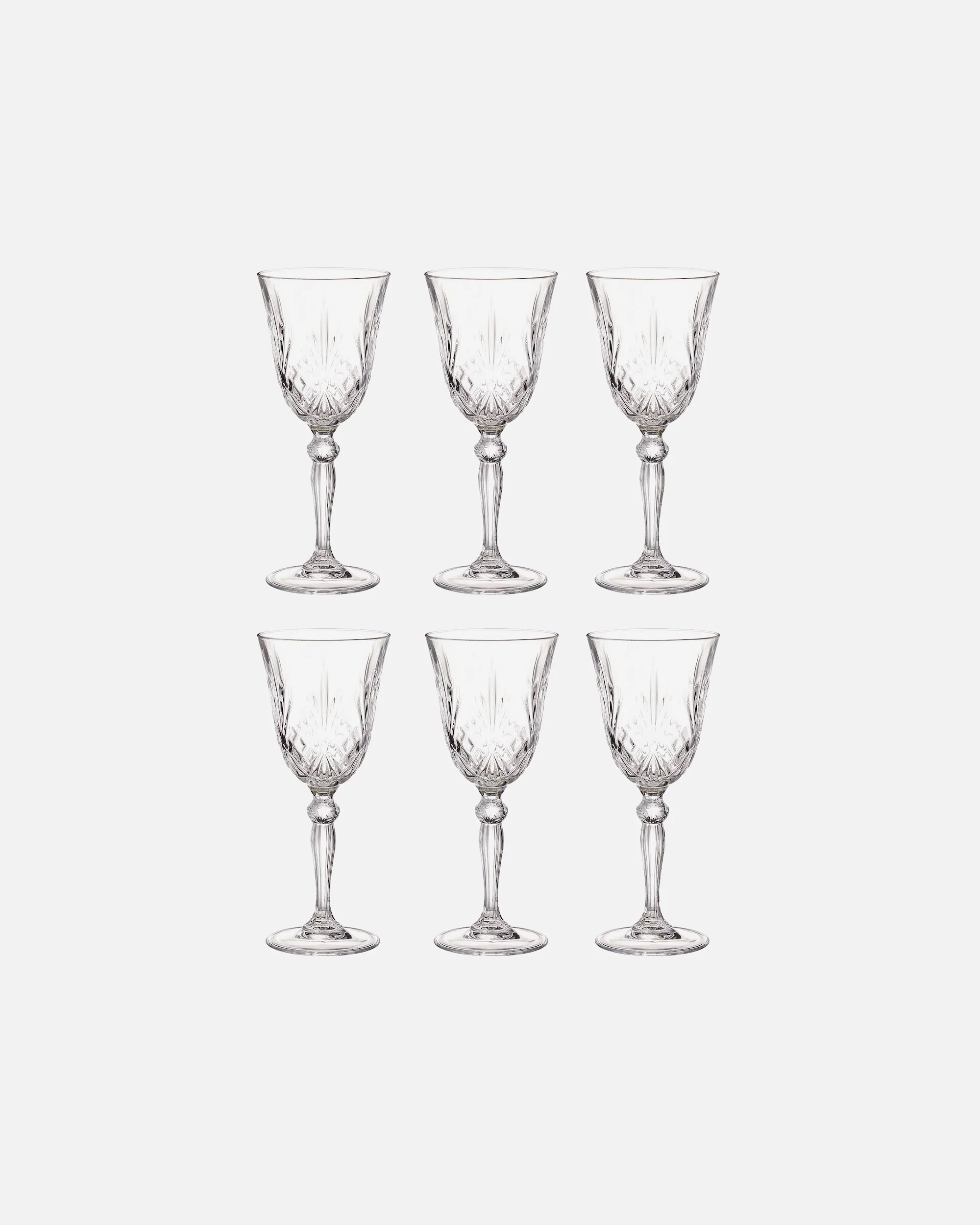 BUTLERS Glass CRYSTAL CLUB 6x white wine glasses made of crystal glass 210ml