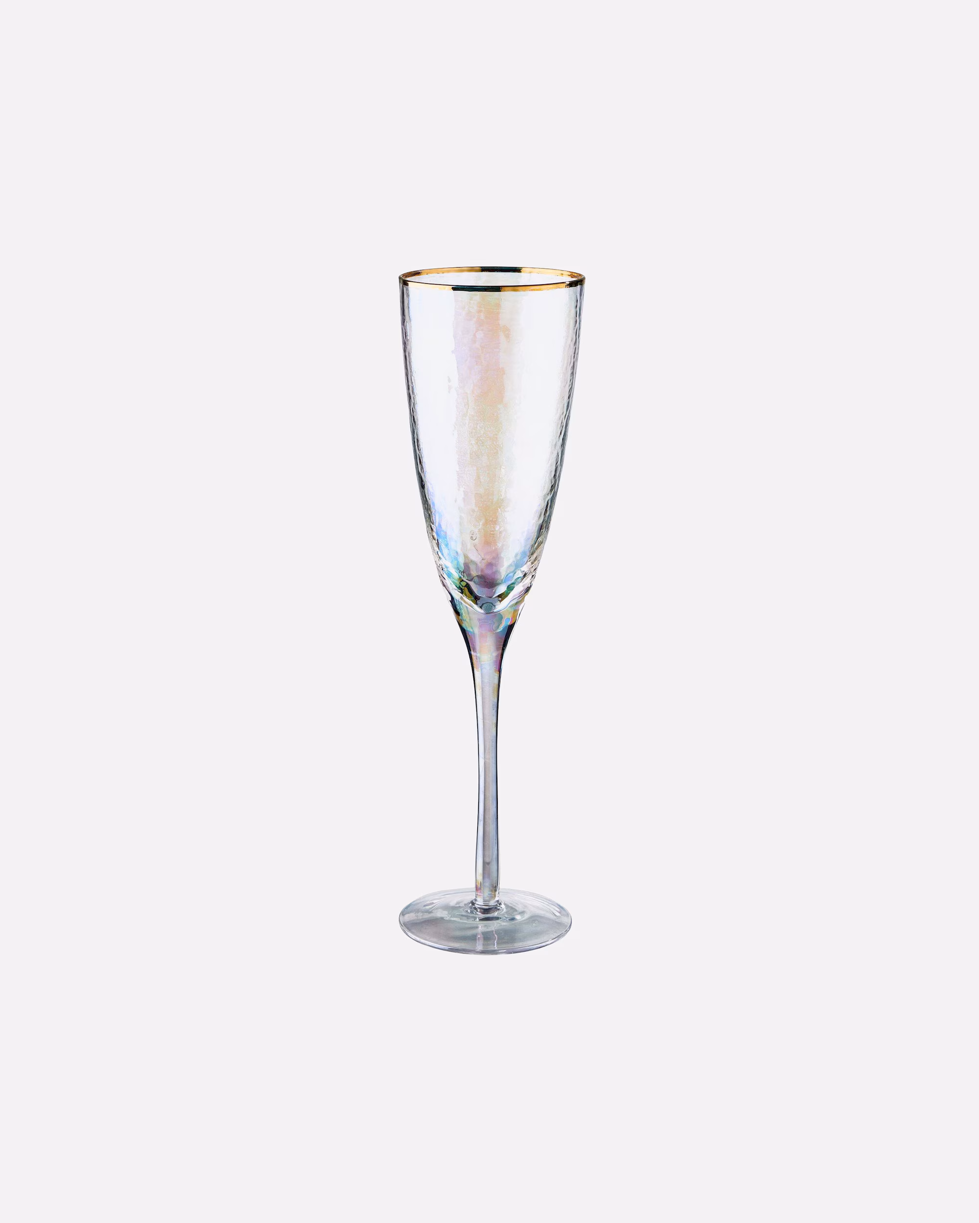 BUTLERS glass SMERALDA champagne glass with gold rim 250 ml