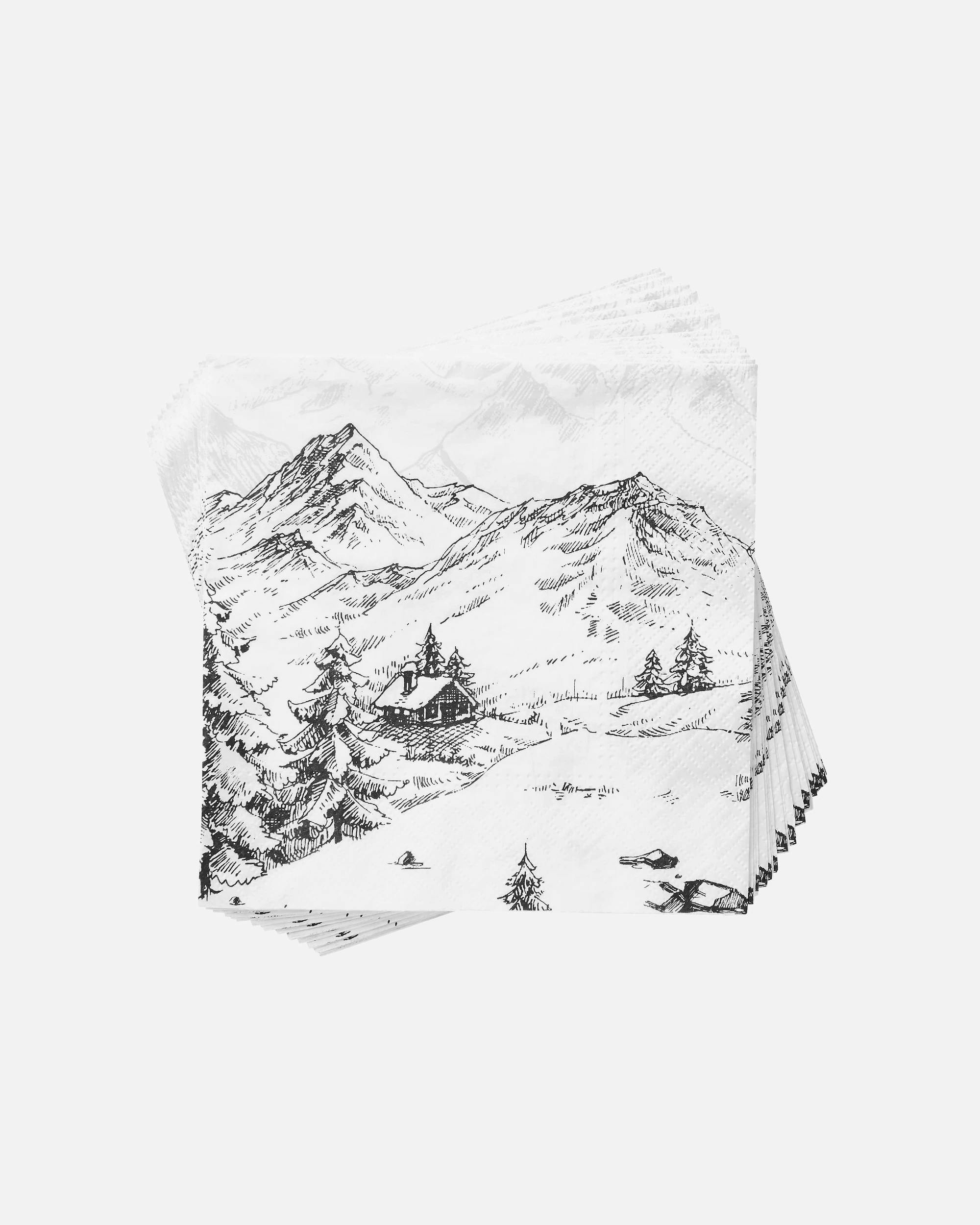 BUTLERS napkin APRÈS paper napkin Alps 20 pieces