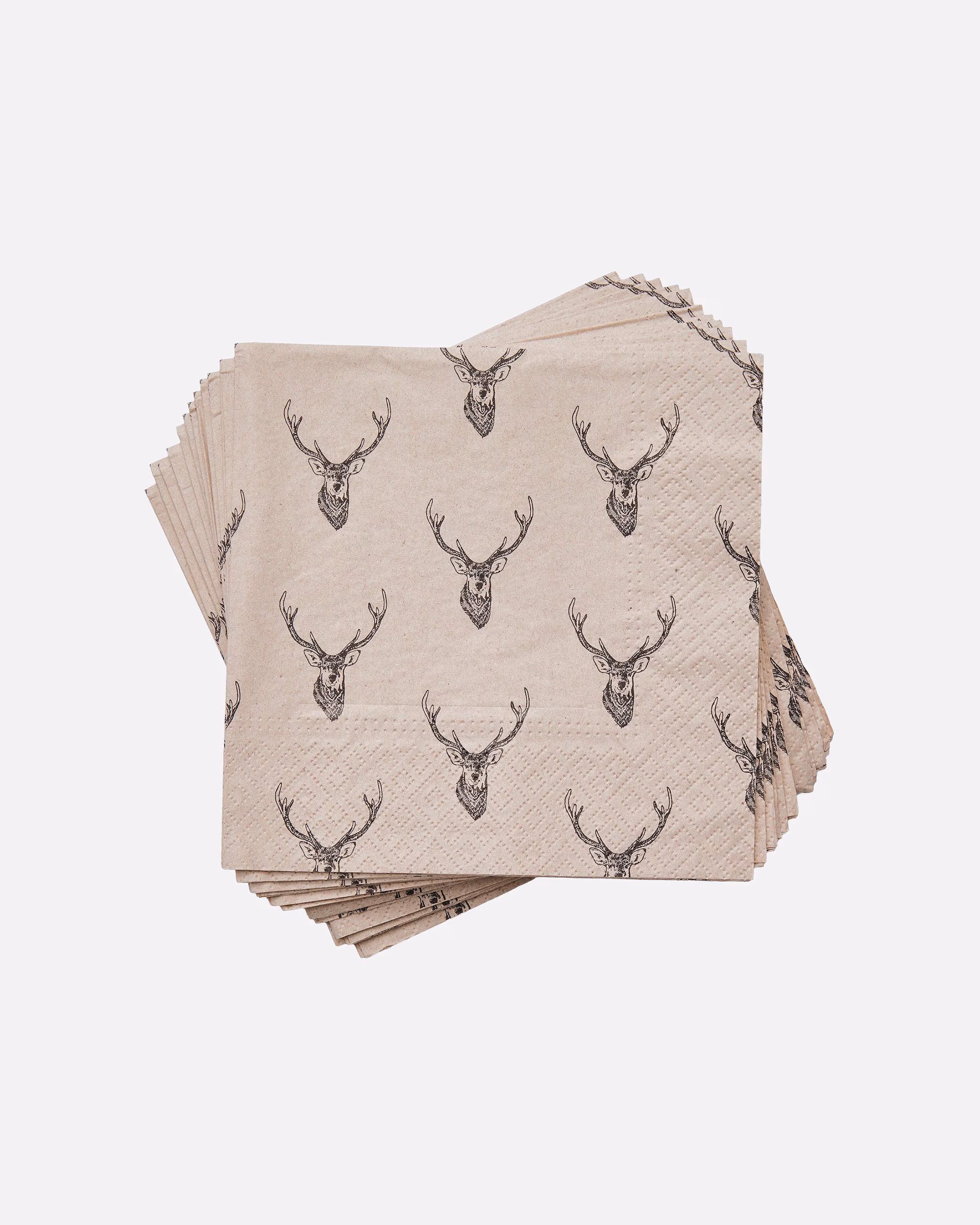 BUTLERS napkin APRÈS paper napkin recycled deer 20 pieces