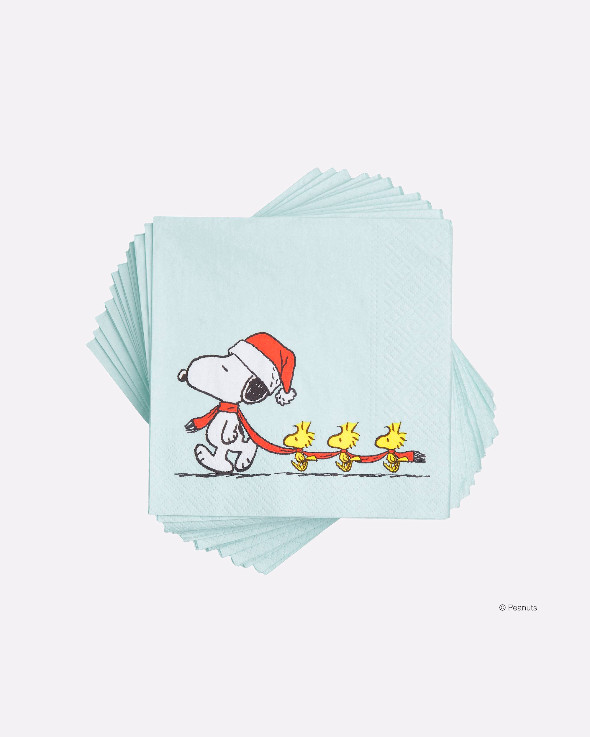 BUTLERS napkin PEANUTS paper napkins recycled Santa Snoopy 20 pieces