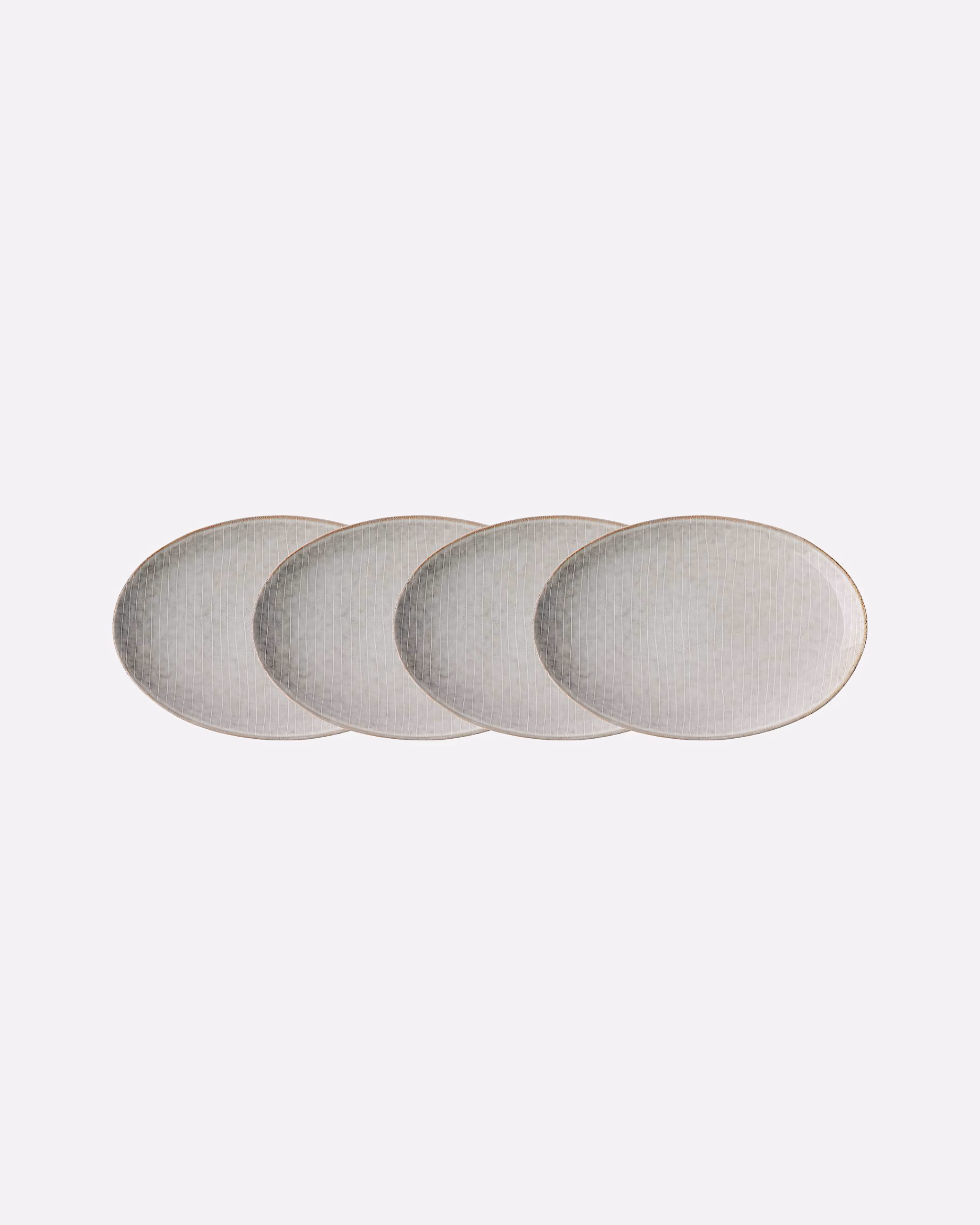 BUTLERS Teller HENLEY 4x Dinnerteller oval L 30 x B 21cm
