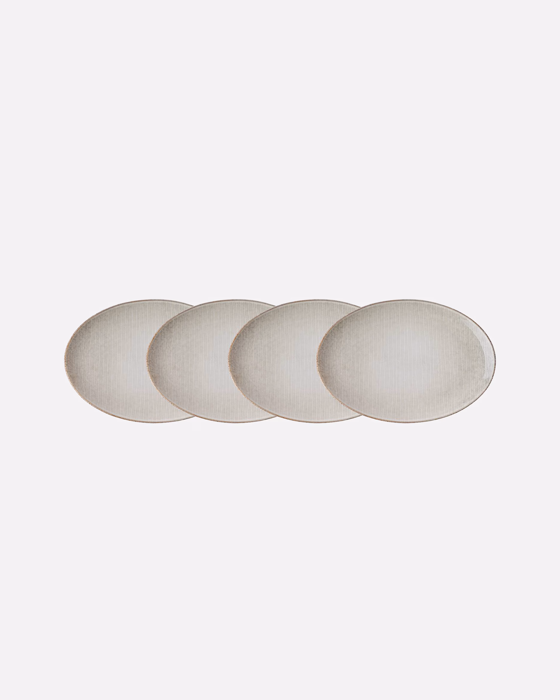 BUTLERS Teller HENLEY 4x Dinnerteller oval L 35 x B 25cm