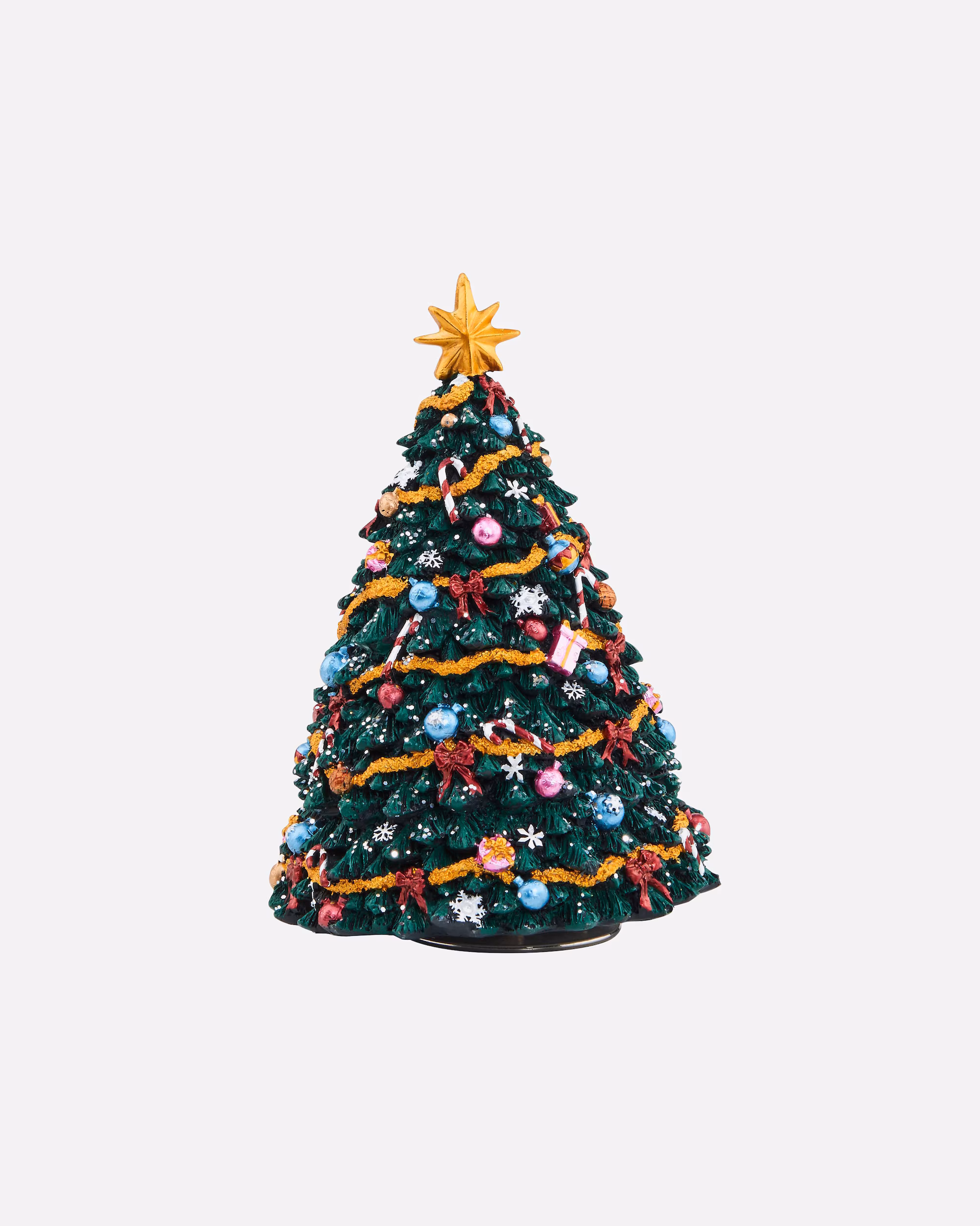 BUTLERS clock X-MAS music box Christmas tree height 17cm