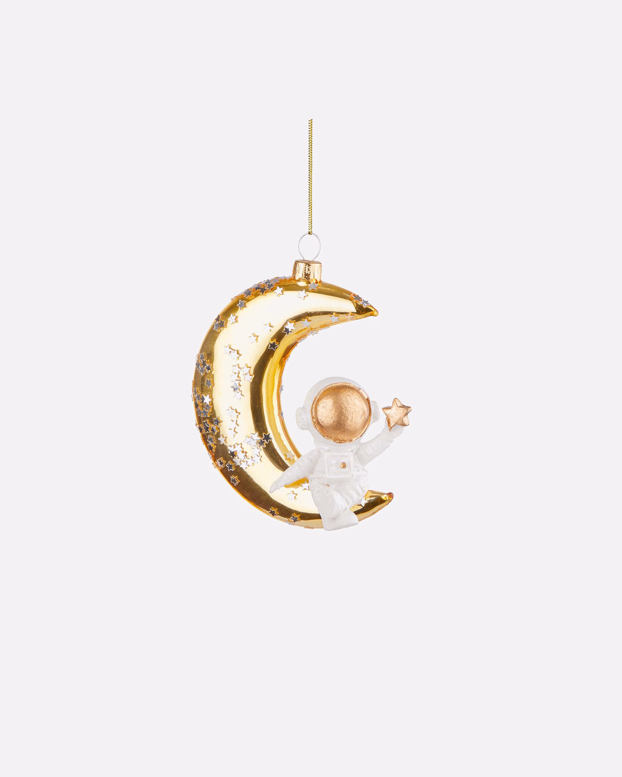 BUTLERS Christmas decorations HANG ON pendant moon with astronaut