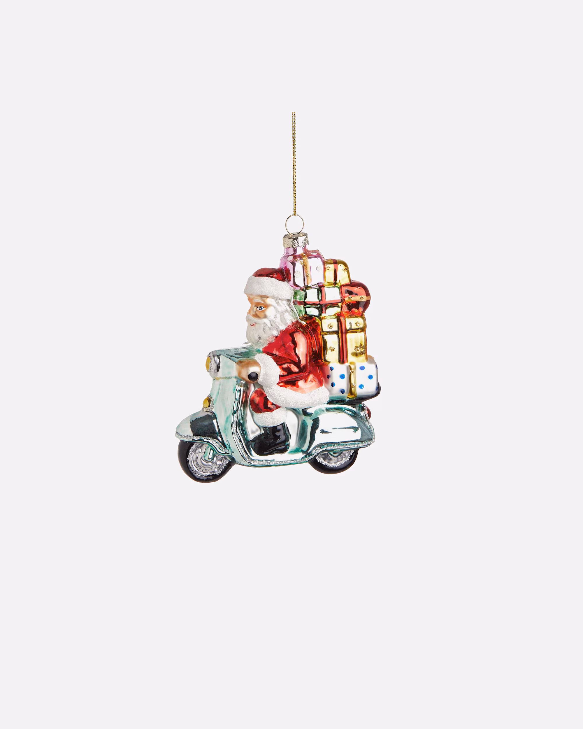 BUTLERS Christmas decorations HANG ON pendant Santa on scooter height 13cm