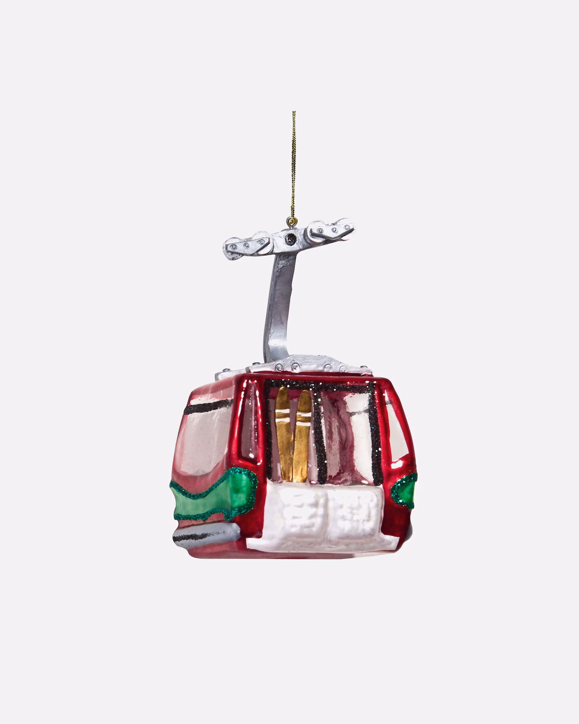 BUTLERS Christmas Ornament HANG ON Pendant Ski Lift