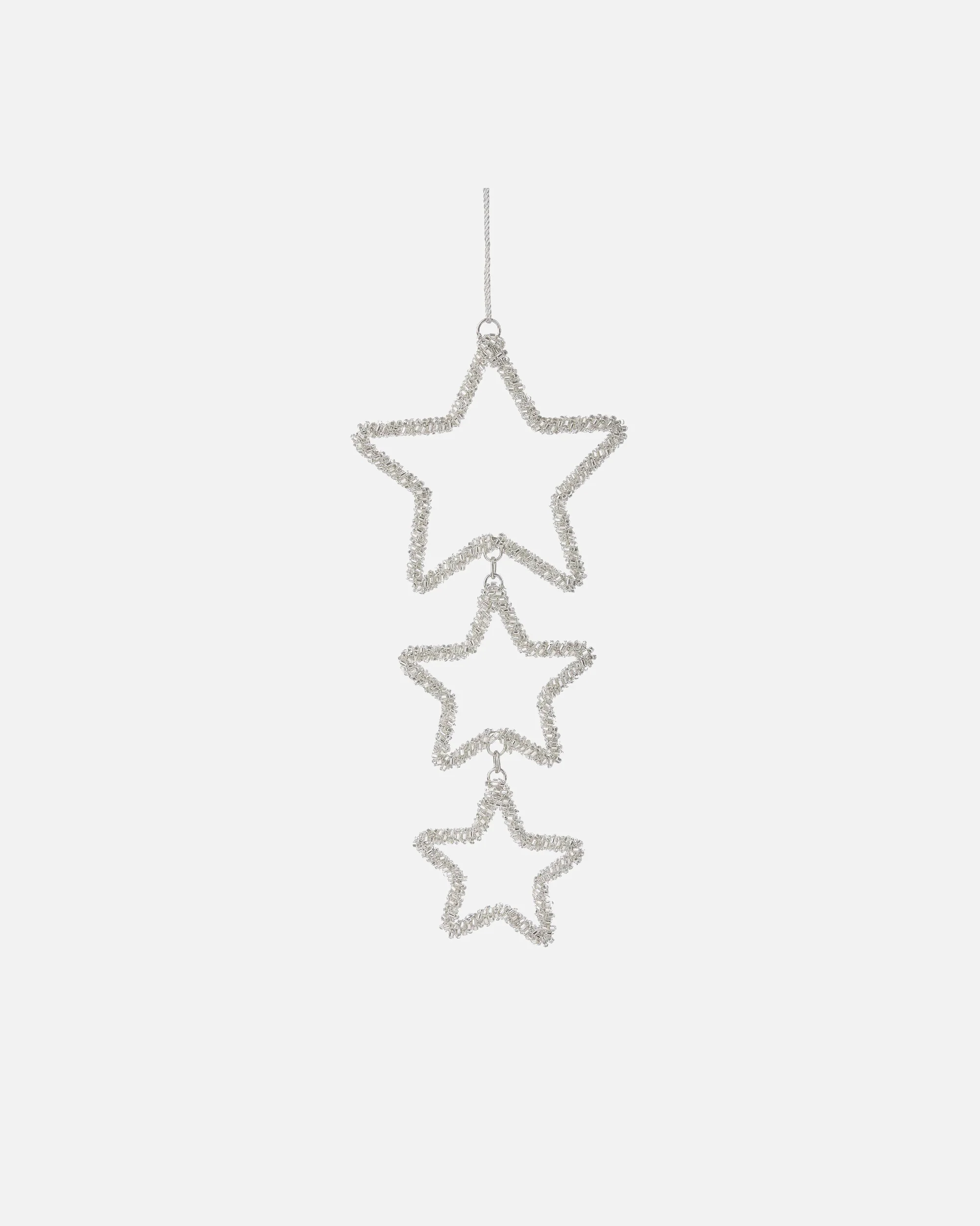BUTLERS Christmas decorations HANG ON pendant stars with beads length 24cm