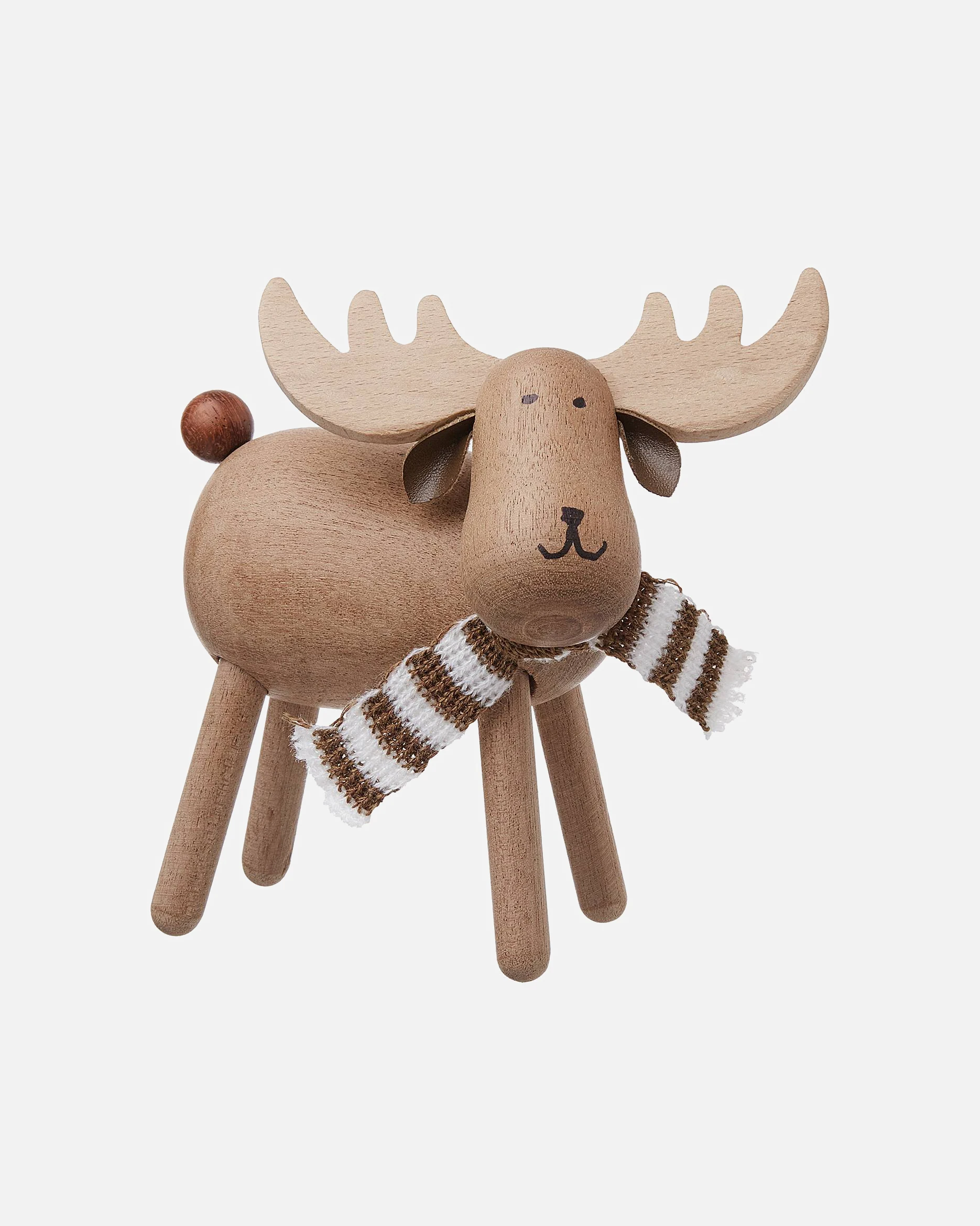 BUTLERS Christmas decoration WOODY FOREST decorative moose with scarf