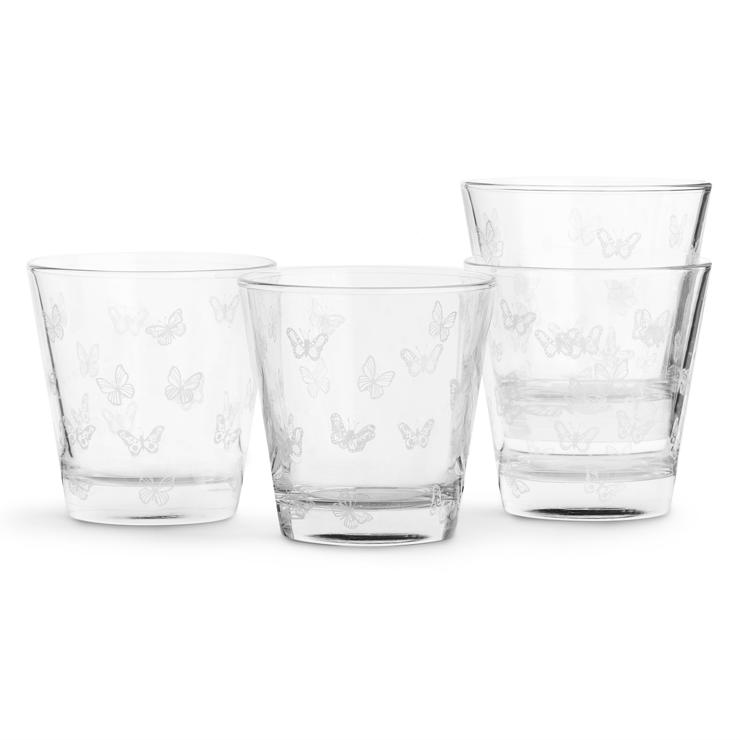 Butterfly Glass 4-Pack