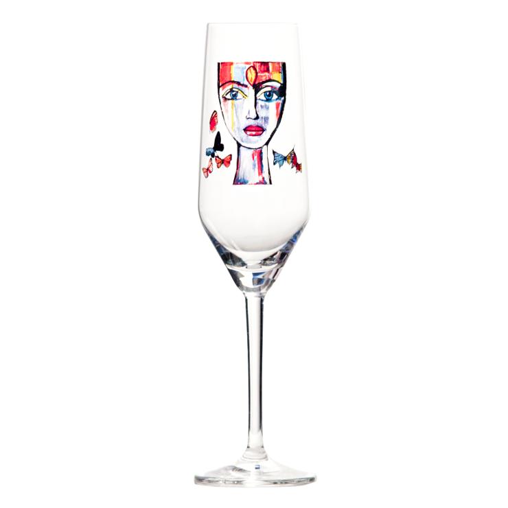 Butterfly Messenger Champagne Glass