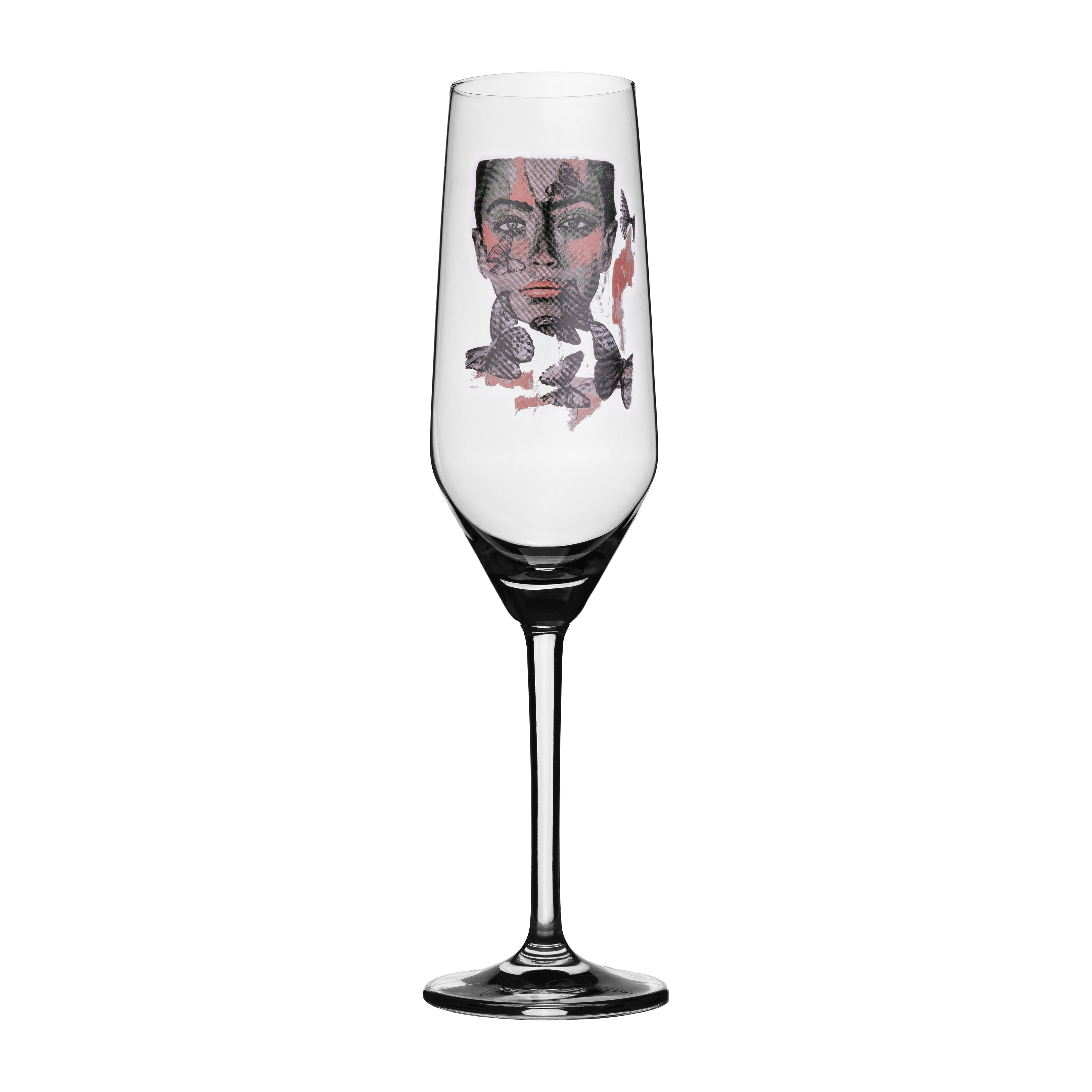 carolina-gynning Butterfly Queen Champagne Glass