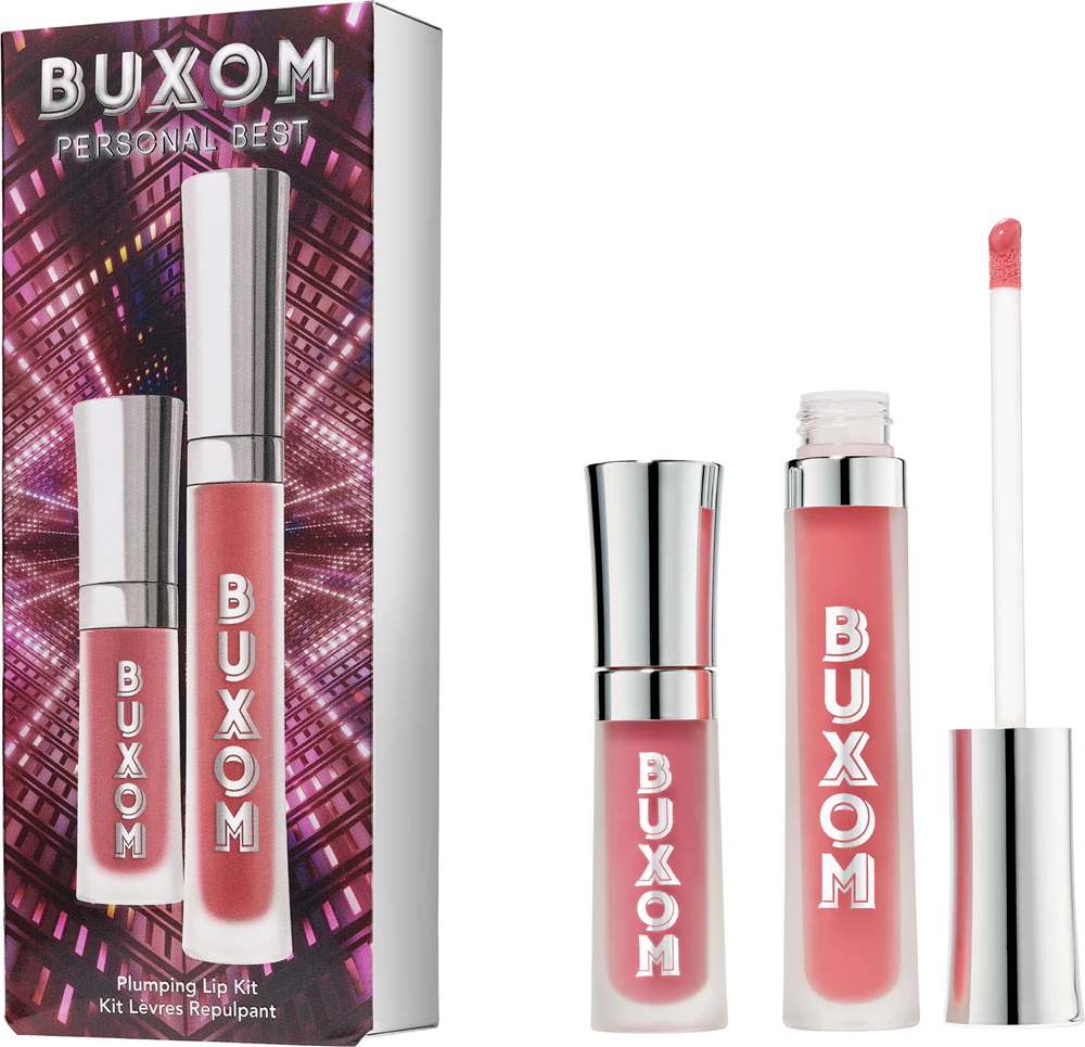 Buxom PLUMPING LIP KIT PERSONAL BEST Cream gloss for the lips with an enlarging effect