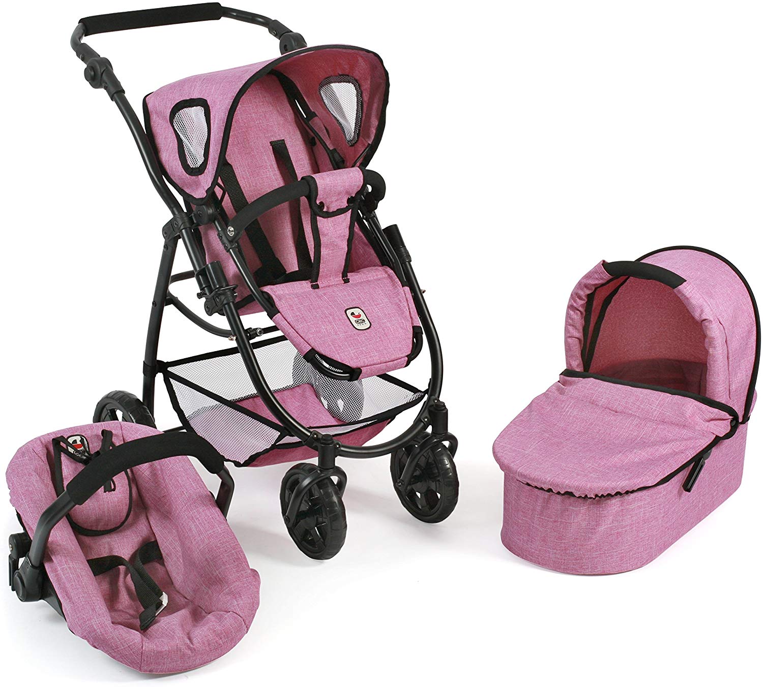 Bayer Chic 2000 – 3 in 1 Combi Doll\'s pram Emotion All in, Various Designs