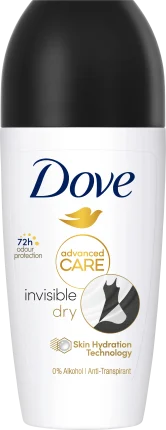 Antipanspirant Deo Roll-On Advanced Care Invisible Dry, 50 ml