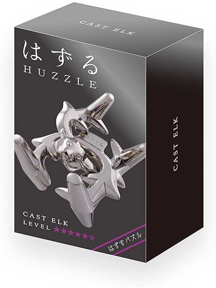 Bartl Huzzle Cast Puzzles, 50 Different High Quality Metal Puzzles for Experts Choose from a range of puzzles..., Elk