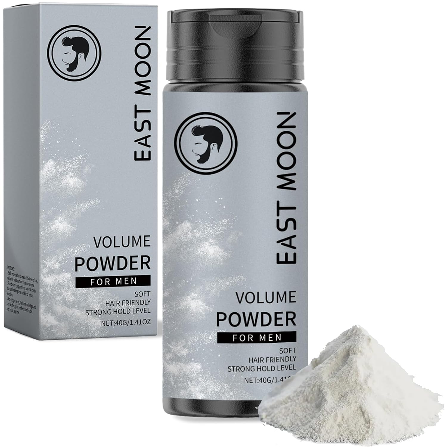 40 g Texture Powder Hair Powder, Long-Lasting Styling Powder, Matte Volume Powder Hair, Bangs Convenient Fluffy Powder Oil Control Styling Powder for Men, Gives Hair Texture, for All Hair Types