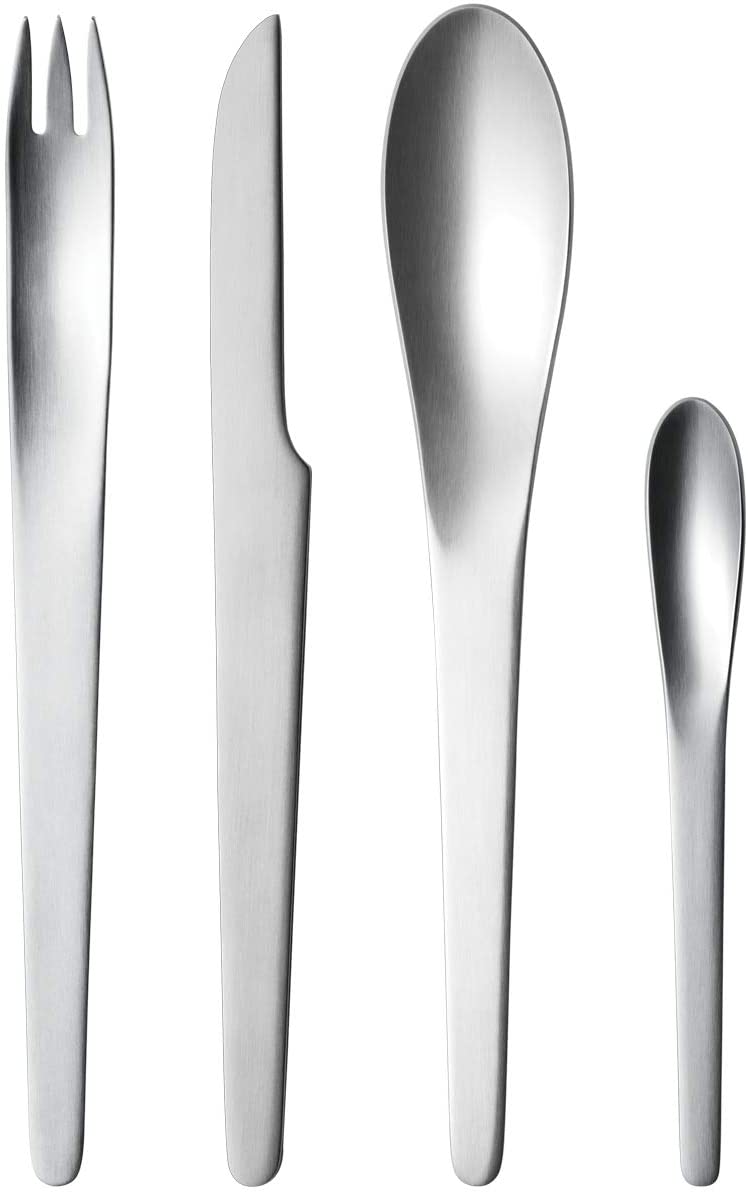 Georg Jensen GJ 106093 Cutlery Set Matt, 16 Pieces, Stainless Steel, 8.1 x 19 x 26.2 cm