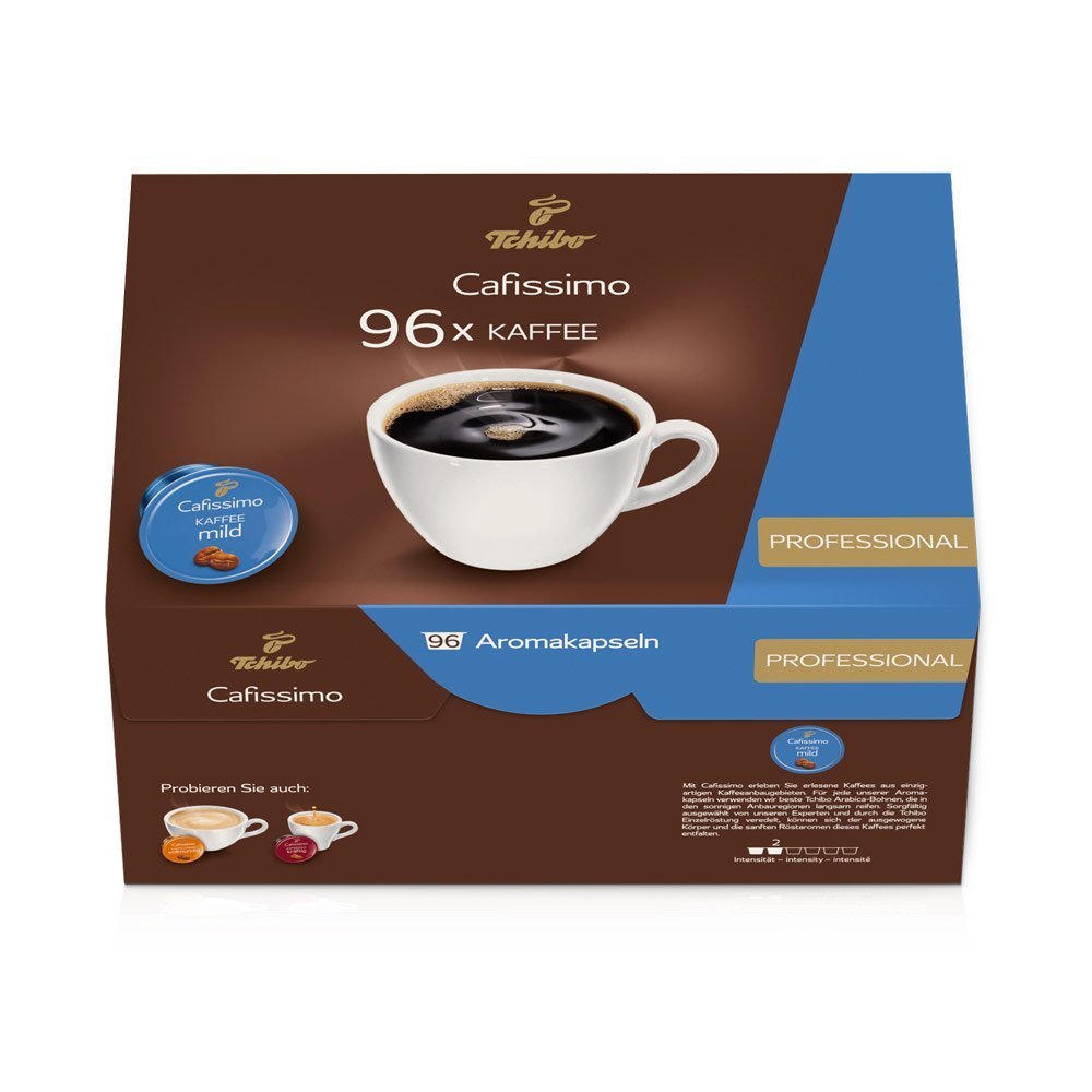Tchibo Cafissimo Vorratsbox Kaffee Filterkaffee mild Kaffeekapseln, 96 Stück (Kaffee, mild mit sanften Röstaromen), nachhaltig & fair gehandelt