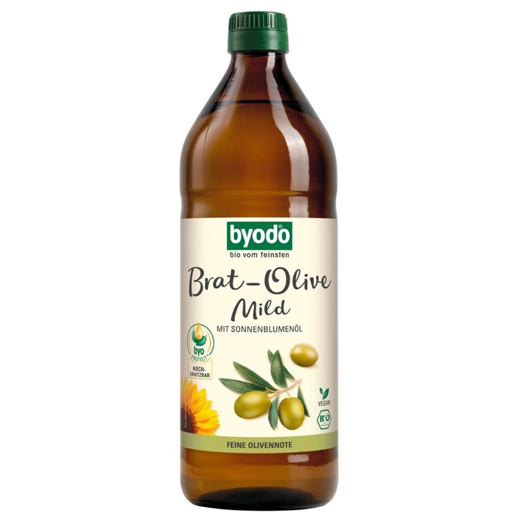 Byodo Bio Brat-Olive mild mit Sonnenblumenöl 0,75 l