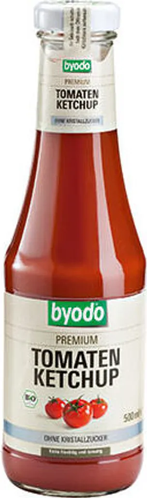 BYODO Tomaten Ketchup 500 ml ohne Kristallzucker