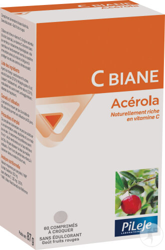 C Biane Acerola 60 chewable tablets
