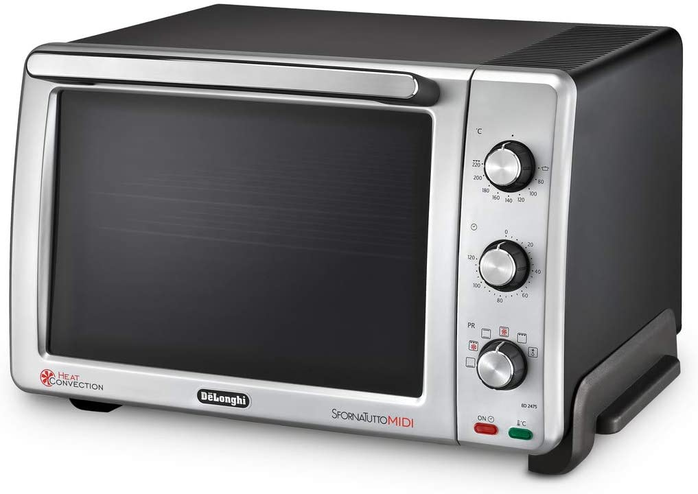 DeLonghi De\'Longhi EO 24752 Compact Oven - Electric Oven with 7 Cooking Functions Including Grate and Baking Tray