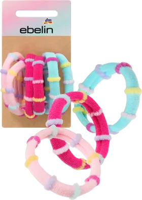 ebelin Hair ties color mix, 6 pcs