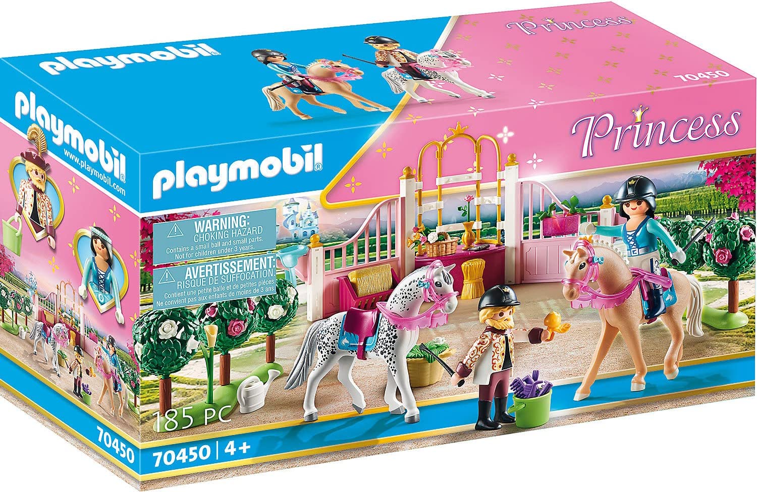 PLAYMOBIL Princess 70450 Riding Lessons in Horse Stable, from 4 Years