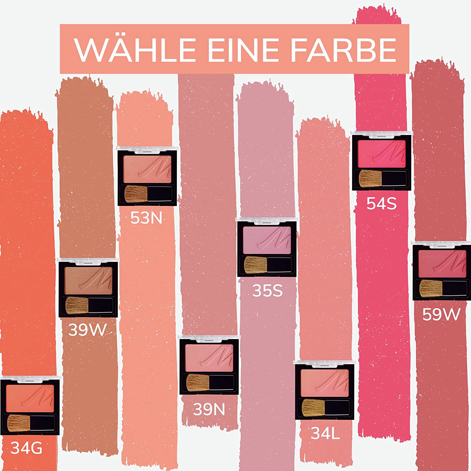 Manhattan Powder Blusher, bubble ‎35s gum