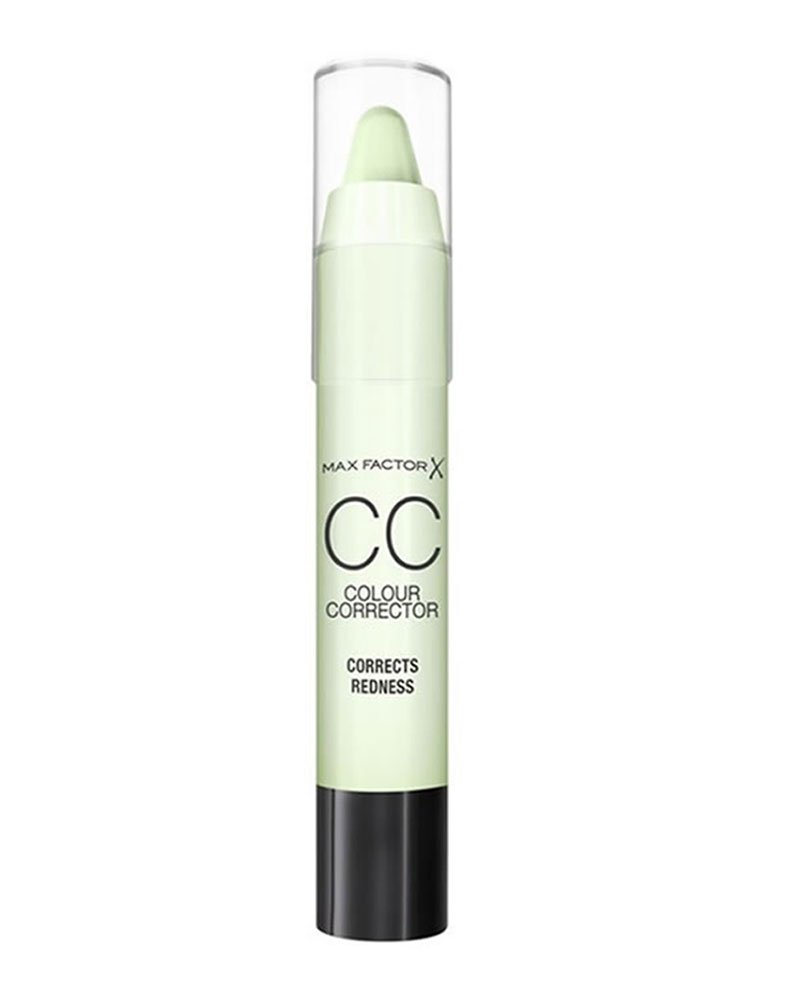 Max Factor Colour Corrector Green - Redness Corrector - Face Primer for Covering Pimples and Veins - Green - 1 x 3ml, ‎reduces