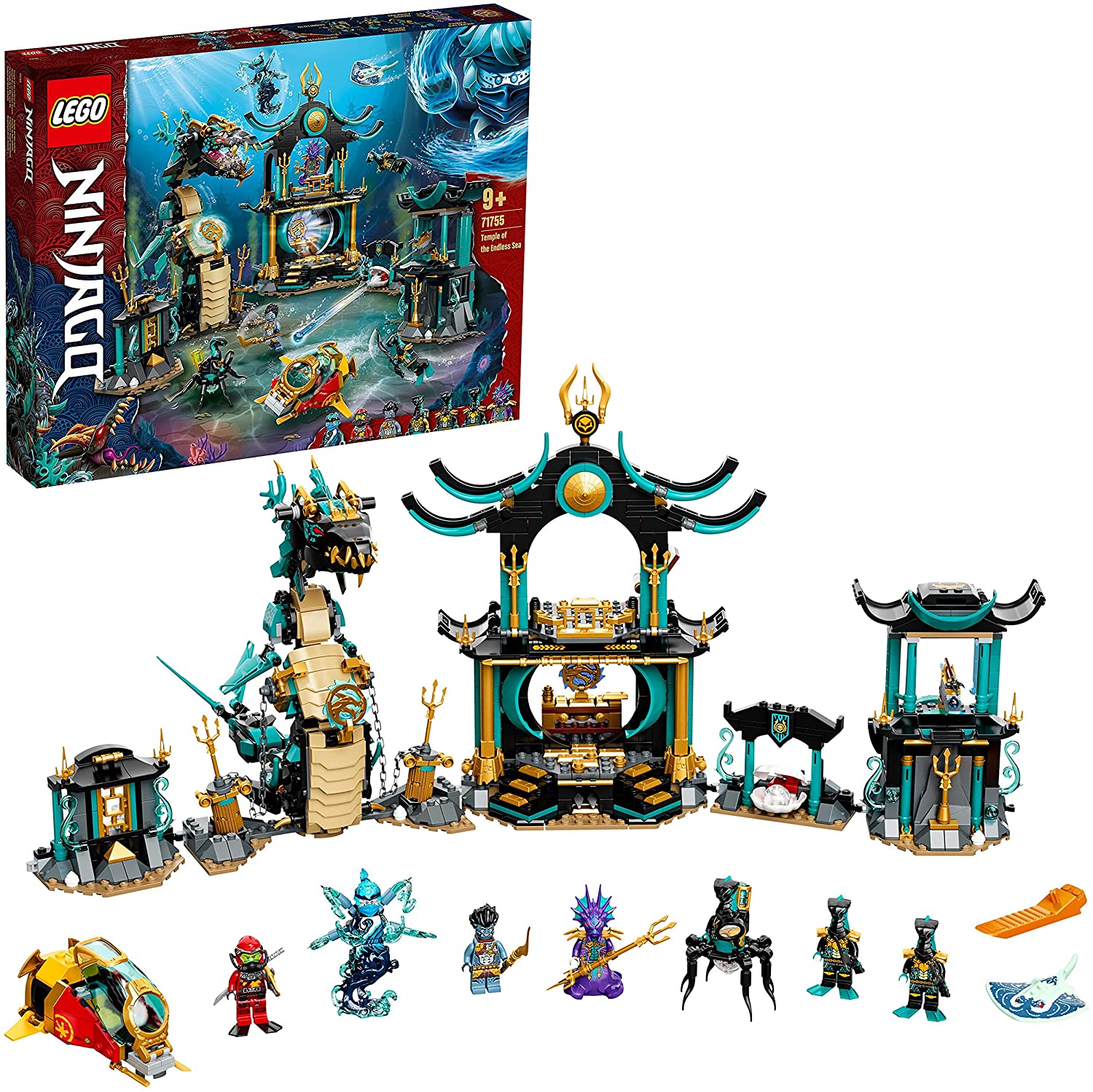 LEGO 71755 Ninjago Temple of the Infinite Ocean Underwater Set Toy for Boys