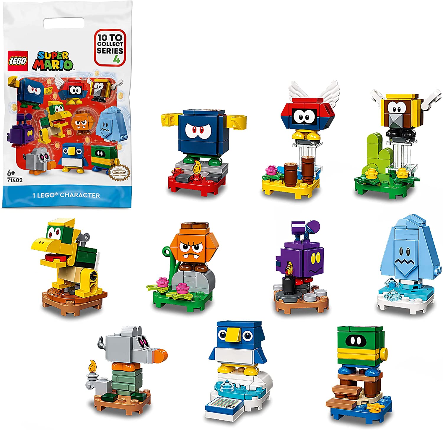 LEGO 71402 Super Mario Mario-Charaktere-Serie 4, 1 Figur (zufällige Auswahl