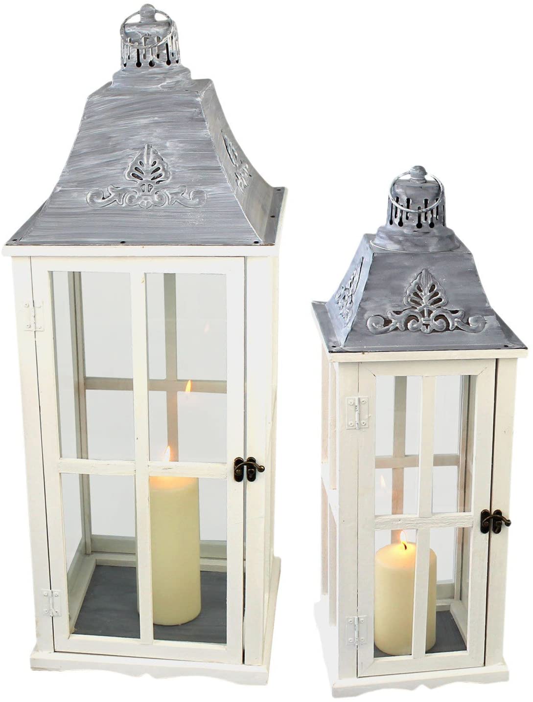 Multistore 2002 2-Piece Set. Candle Lantern Set Candle Holder For Garden H7